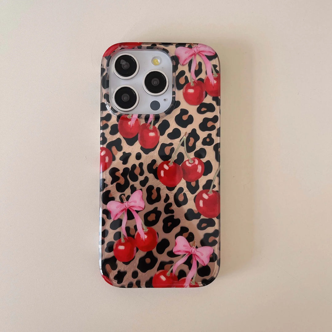 Cherry Leopard Case