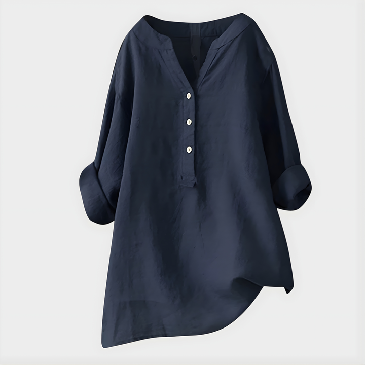 Luna Cotton Linen Blouse