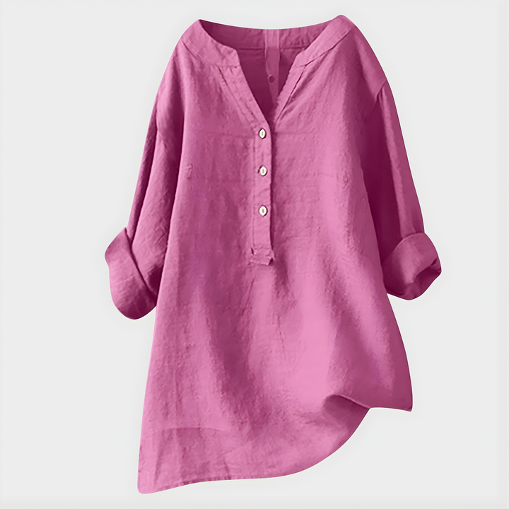 Luna Cotton Linen Blouse