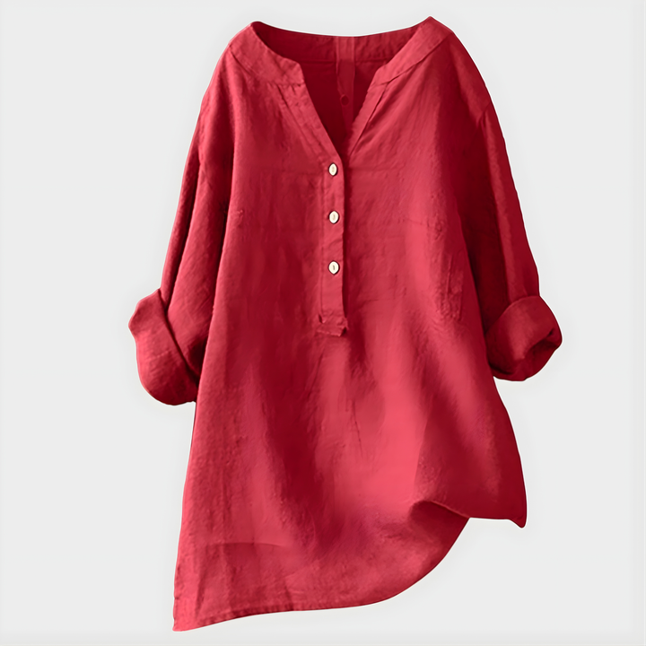 Luna Cotton Linen Blouse