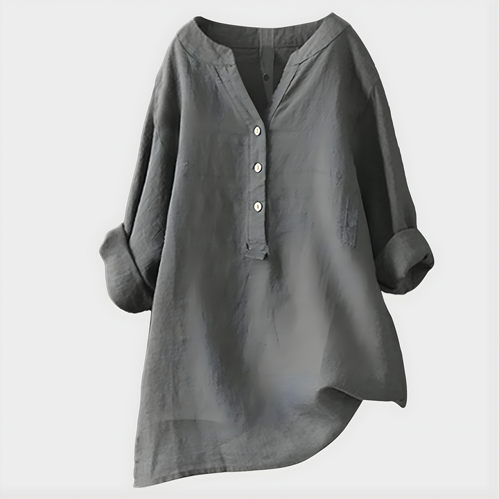 Luna Cotton Linen Blouse