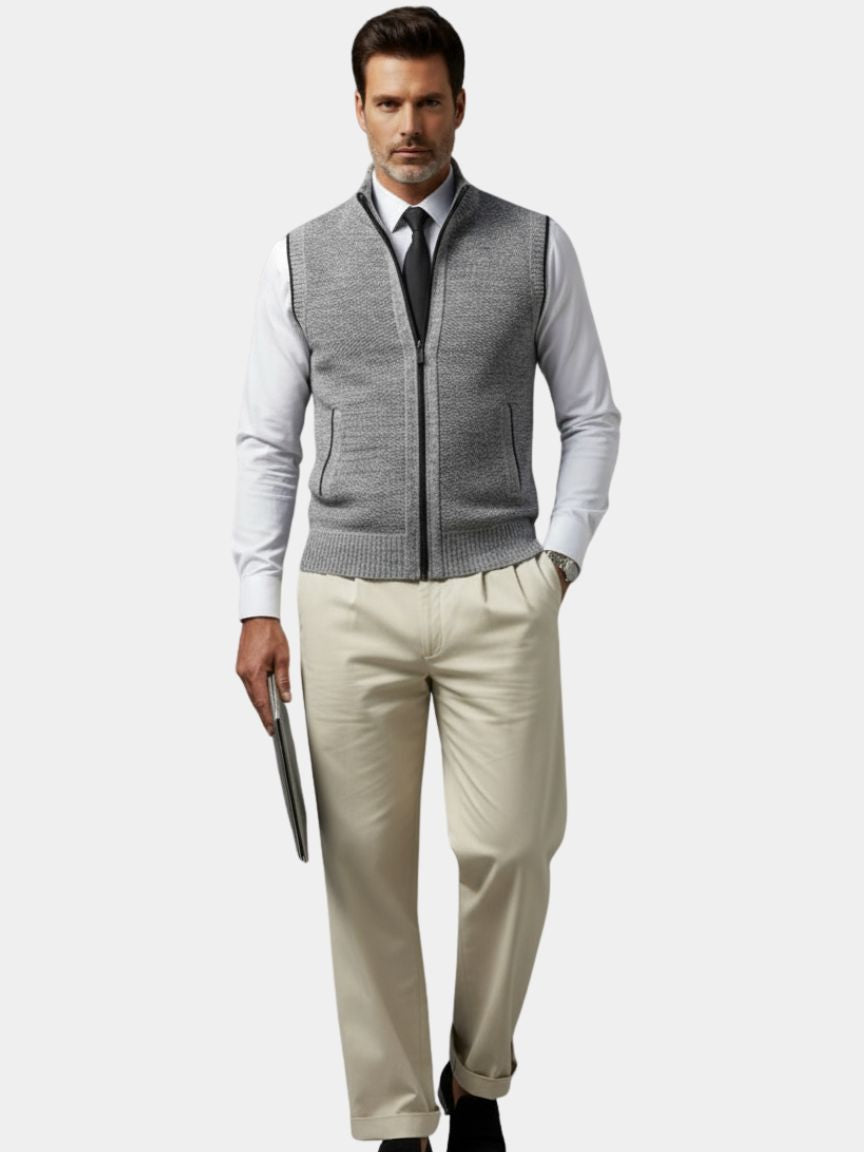 Vincent Tailored Zip-Vest