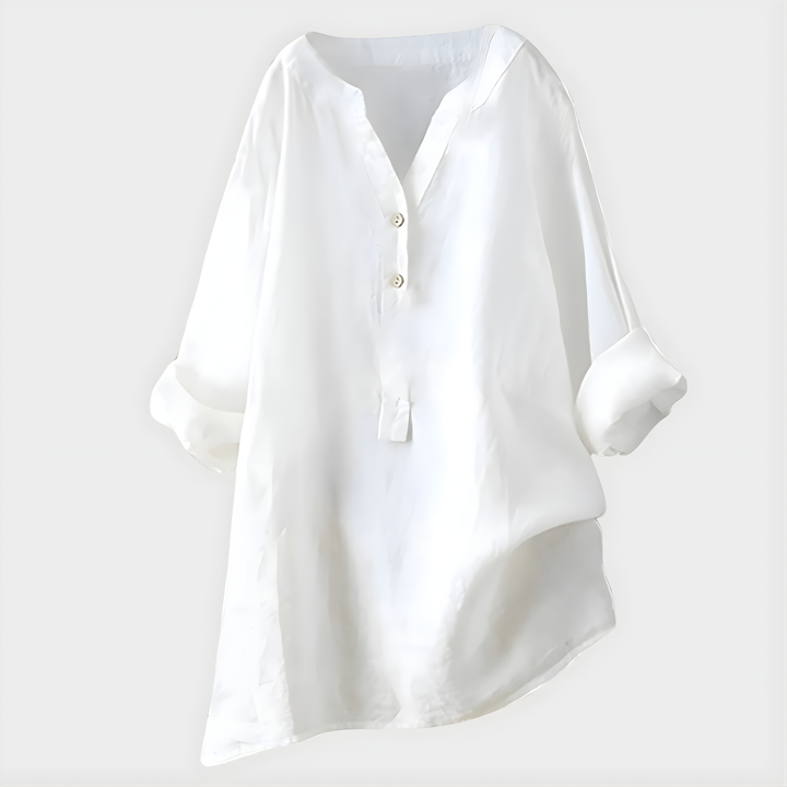 Luna Cotton Linen Blouse