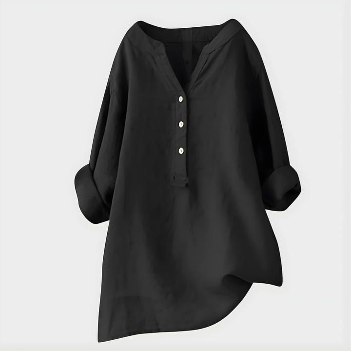 Luna Cotton Linen Blouse