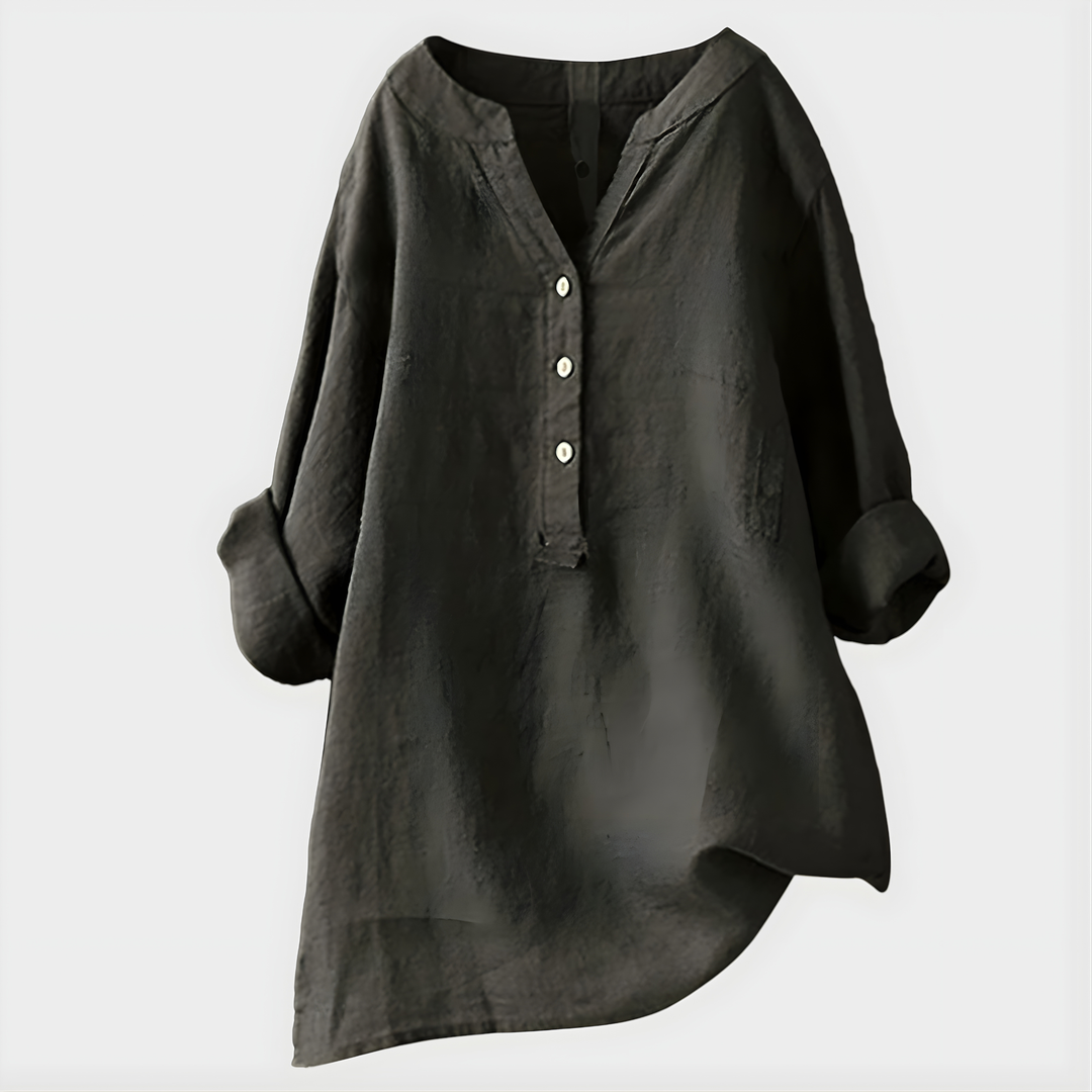 Luna Cotton Linen Blouse