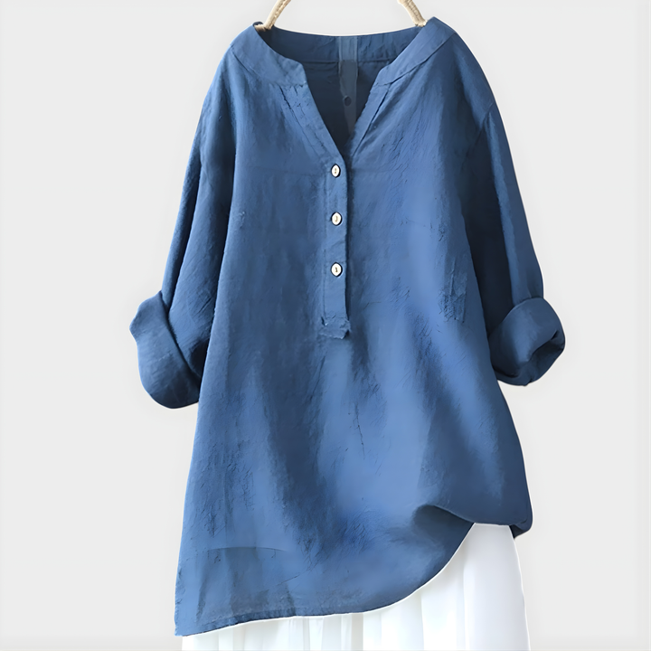 Luna Cotton Linen Blouse