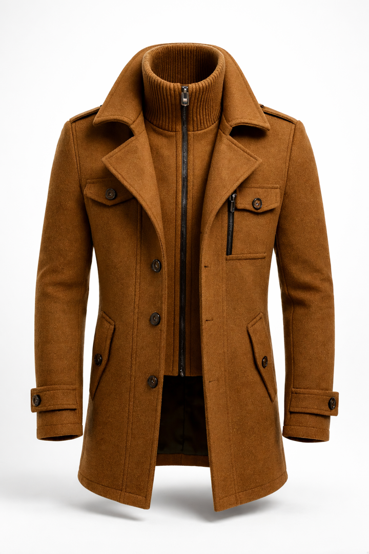 Sebastian Double-Breasted Wool Coat