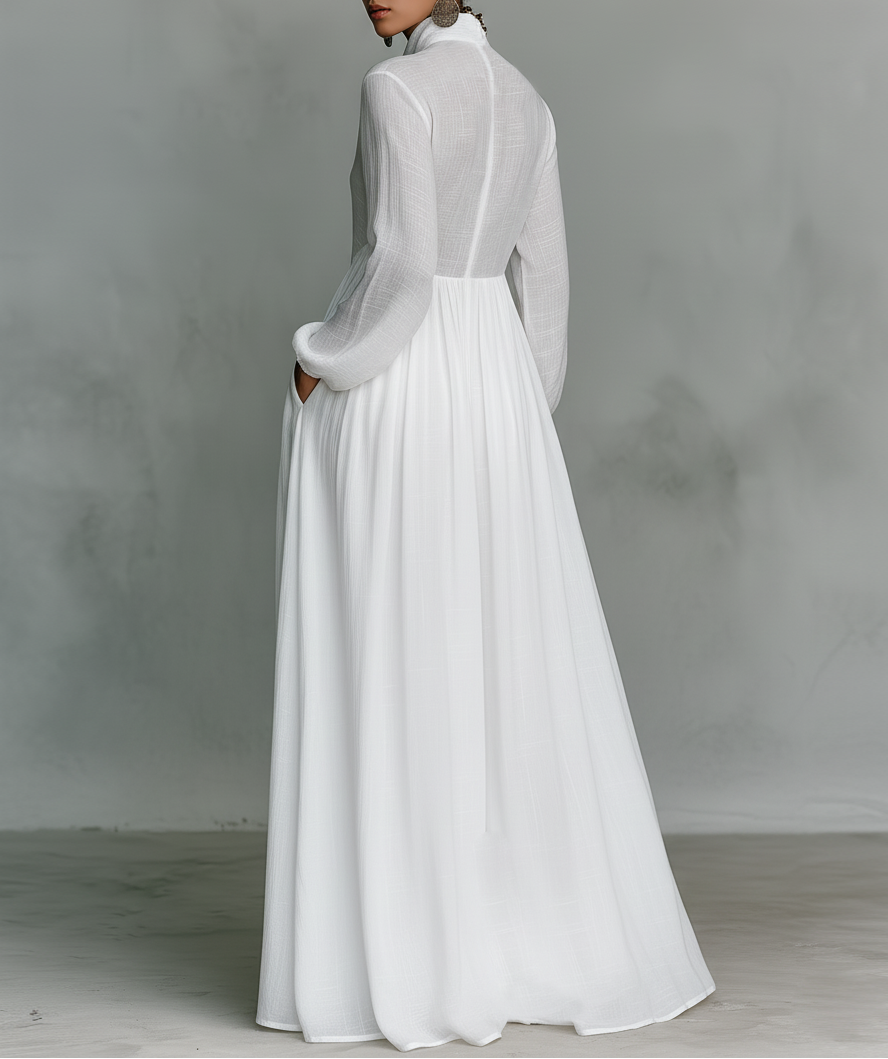 Sabrina Button-Front Maxi Dress