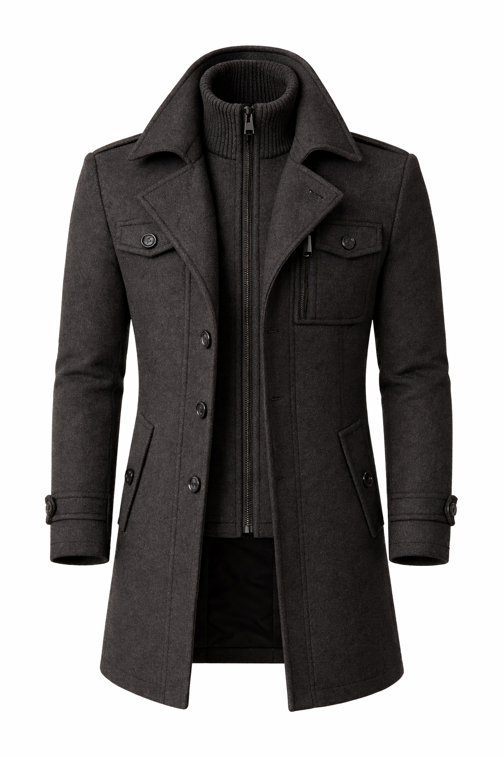 Sebastian Double-Breasted Wool Coat