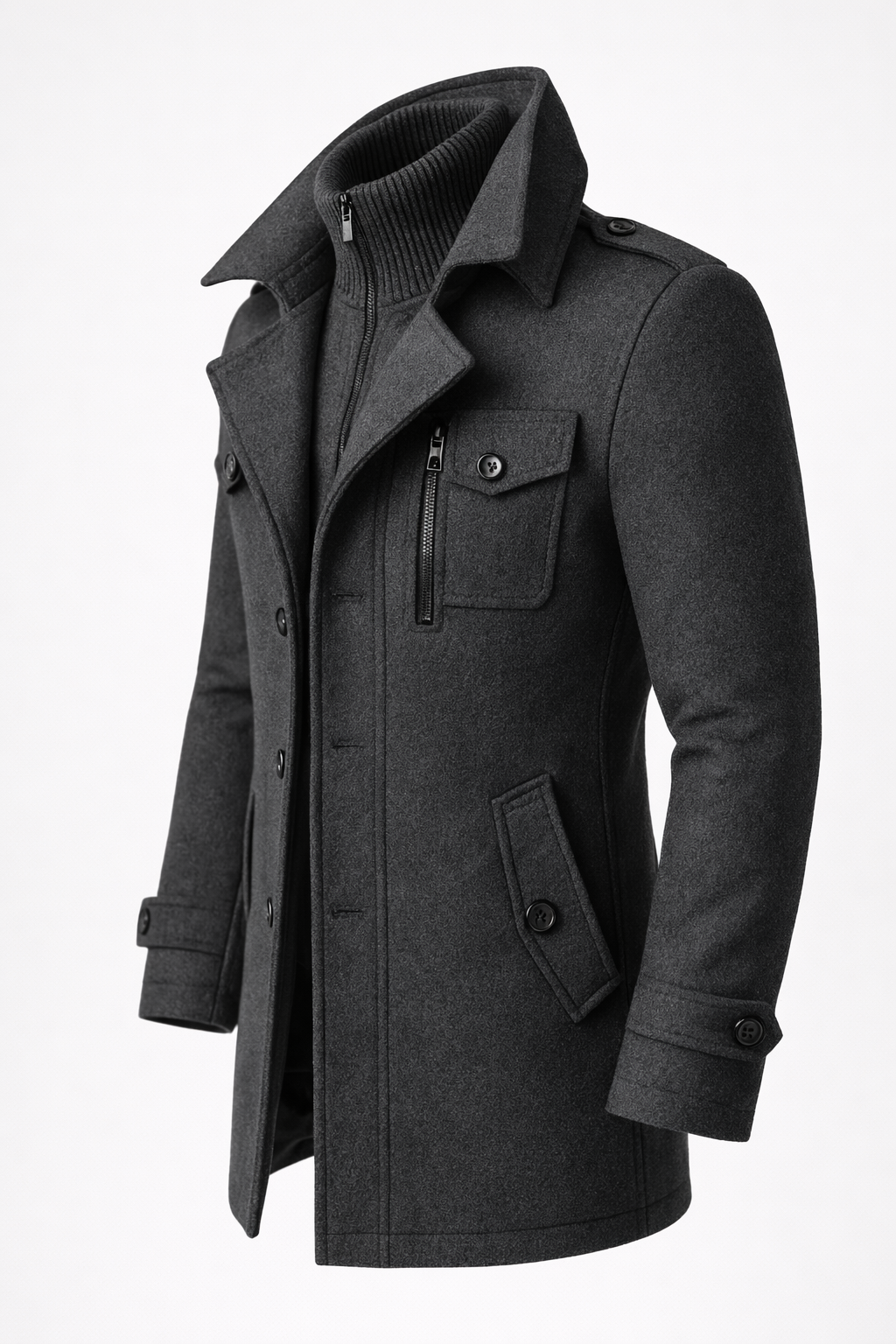 Sebastian Double-Breasted Wool Coat