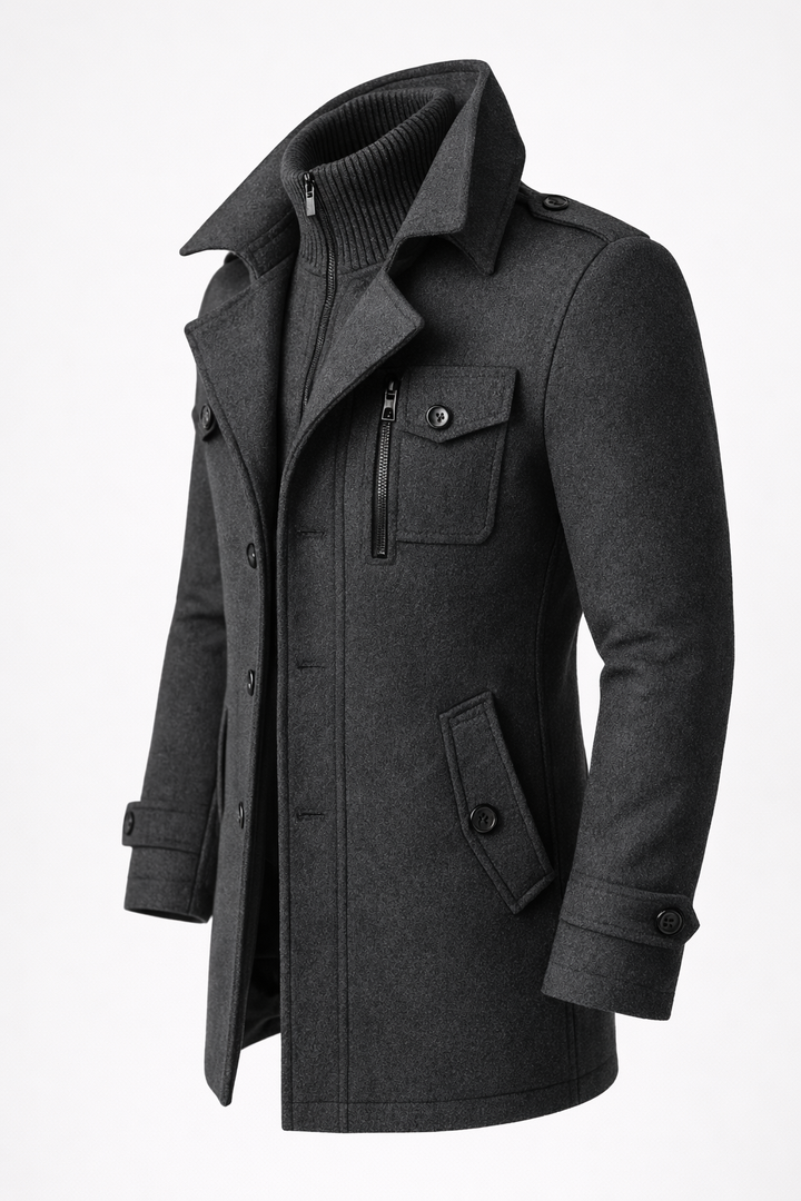 Sebastian Double-Breasted Wool Coat