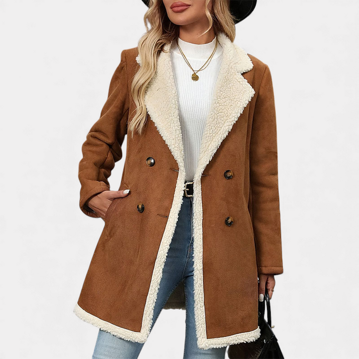 Velmara Sherpa-Lined Coat