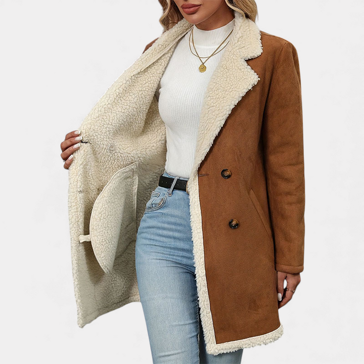 Velmara Sherpa-Lined Coat