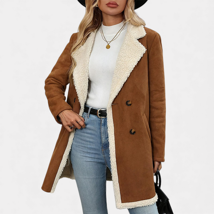 Velmara Sherpa-Lined Coat