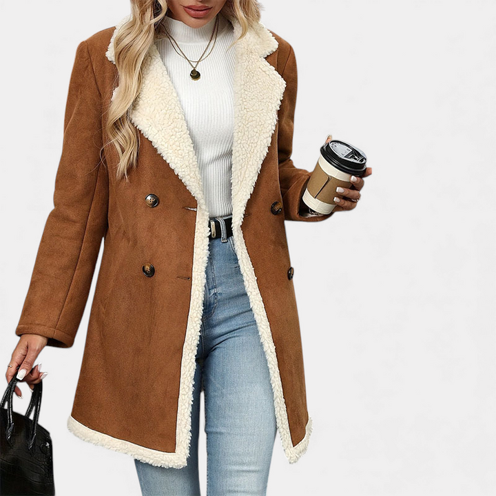Velmara Sherpa-Lined Coat