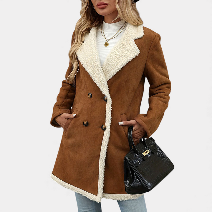 Velmara Sherpa-Lined Coat