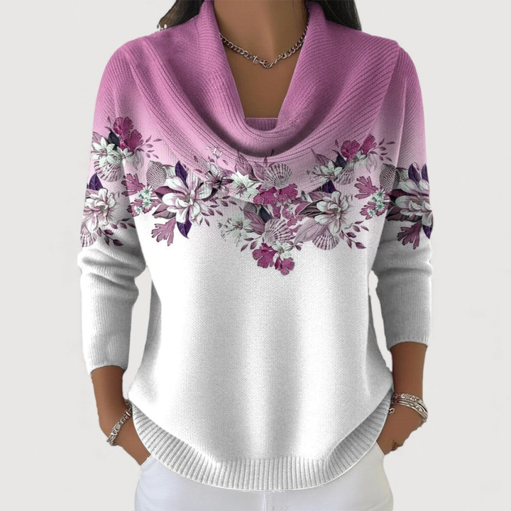 Serenelle Floral Sweater