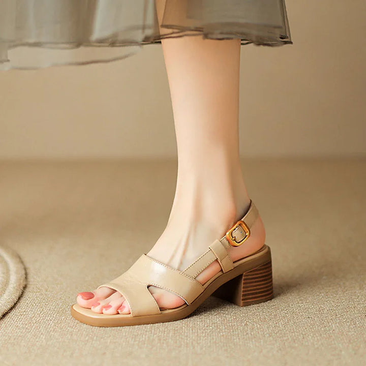 Vionna Leather Heels