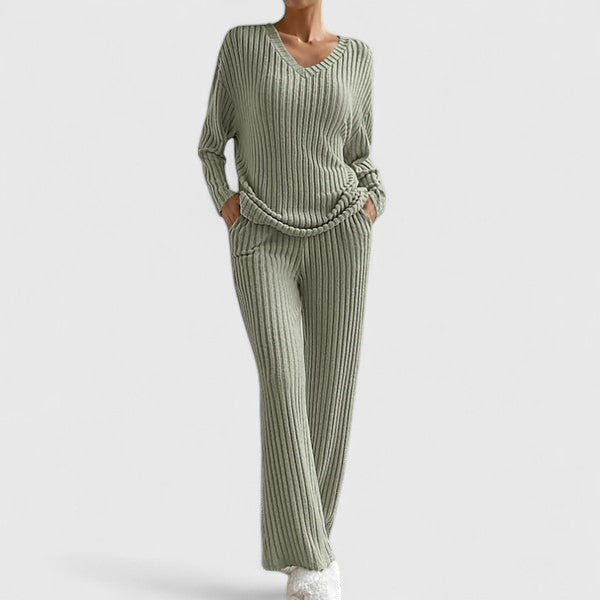 Calmora Ribbed Knit Set