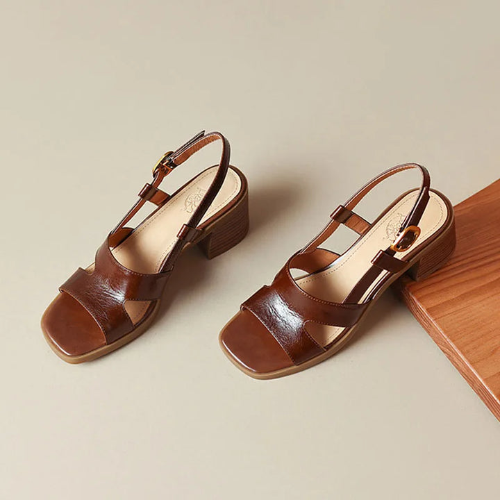 Vionna Leather Heels