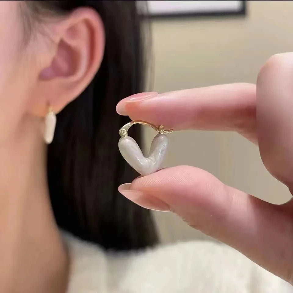 LunaHeart Drop Earrings