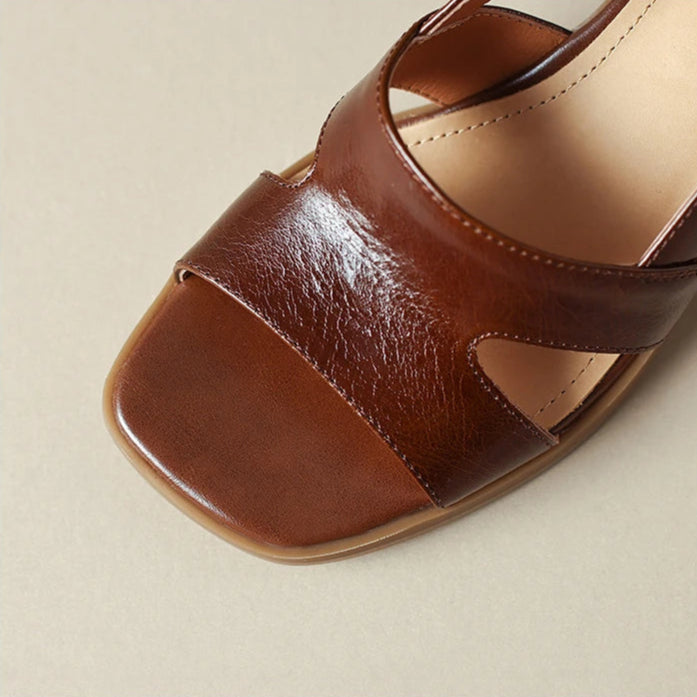 Vionna Leather Heels