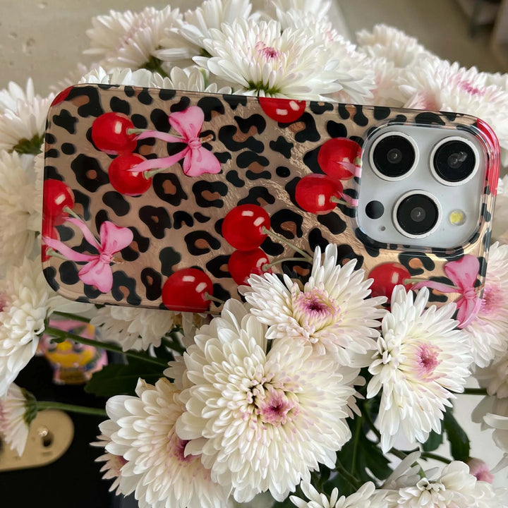 Cherry Leopard Case