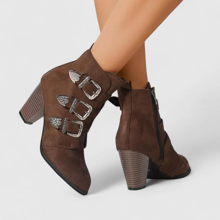 Valeon Buckle Heels