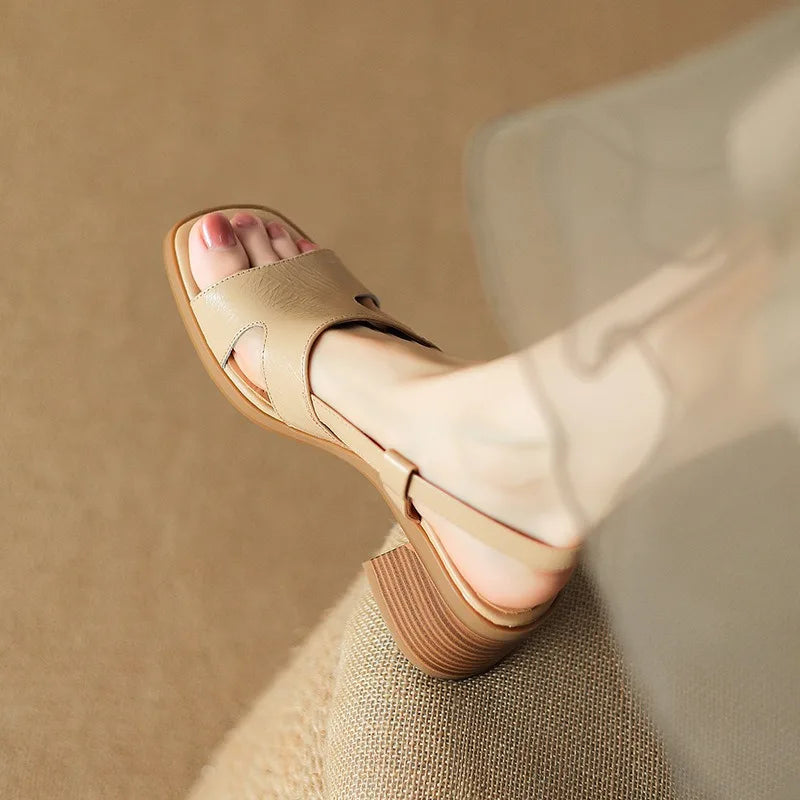 Vionna Leather Heels