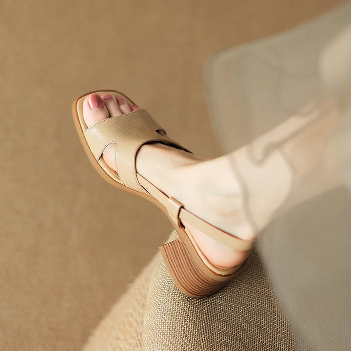 Vionna Leather Heels