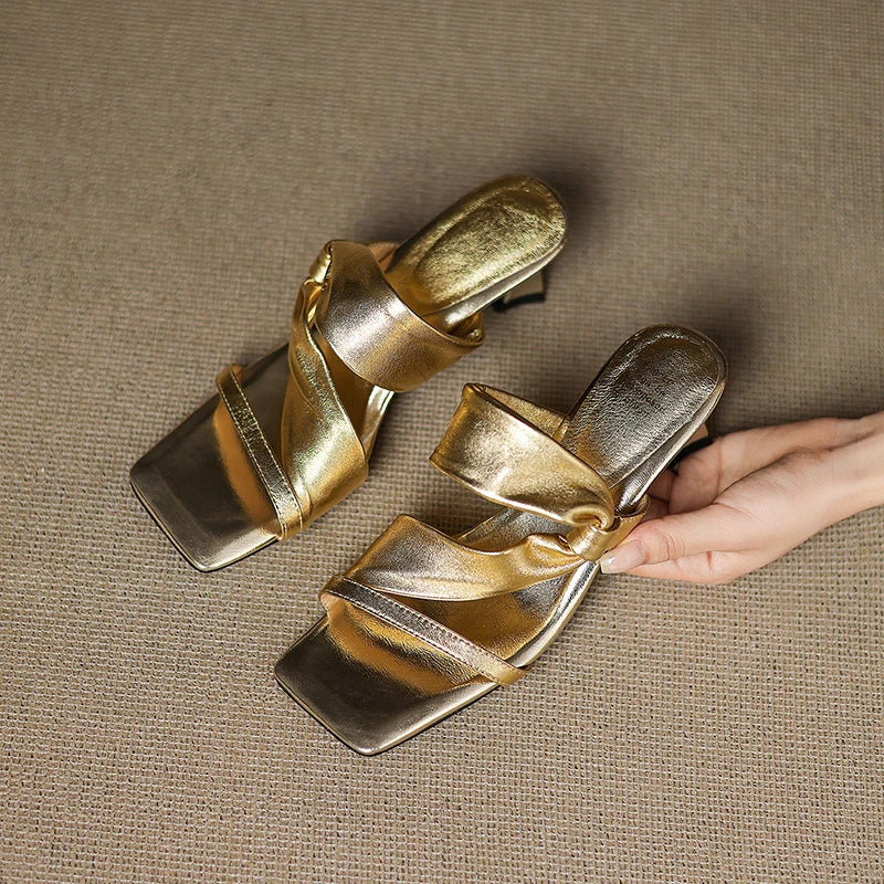 Fioren Glow Heeled Slides
