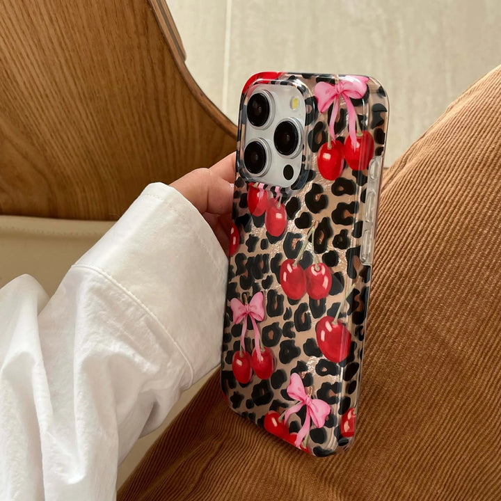 Cherry Leopard Case