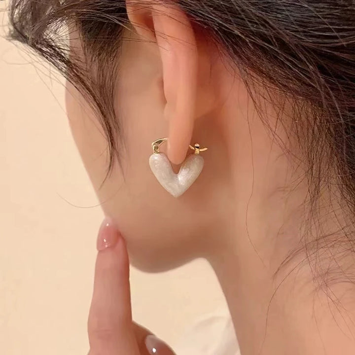 LunaHeart Drop Earrings