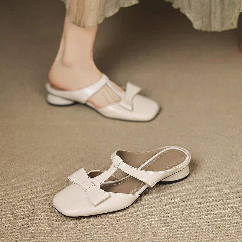 Rita Square-Toed Slippers