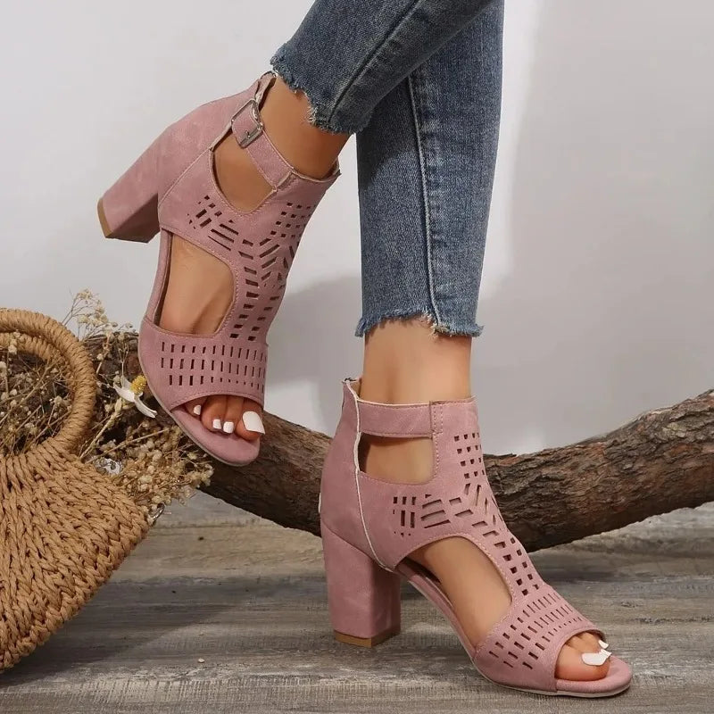 Bellvani Ankle-Strap Heels