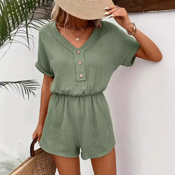 Elvanna V-Neck Romper