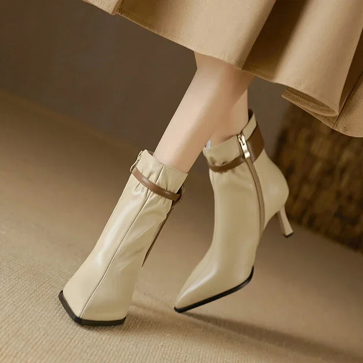 Stella Leather Pointed Boots