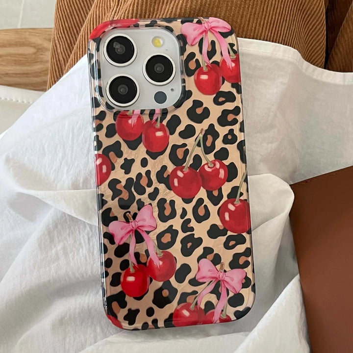 Cherry Leopard Case