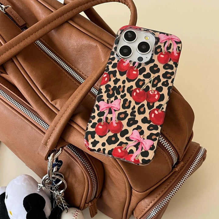 Cherry Leopard Case