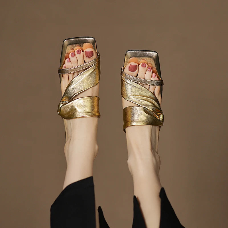 Fioren Glow Heeled Slides