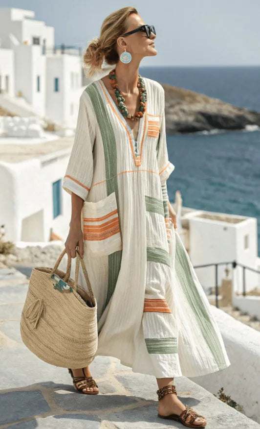 Marina Coastal Flow Dress
