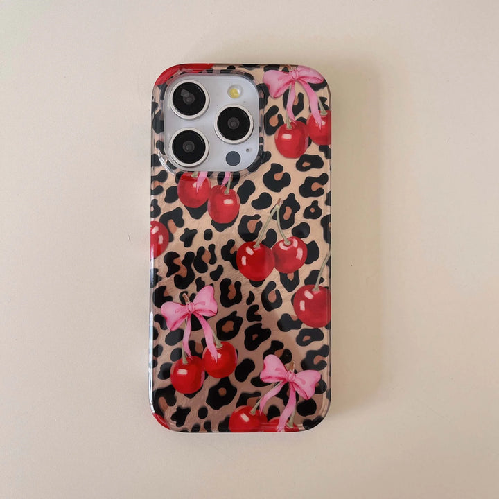Cherry Leopard Case