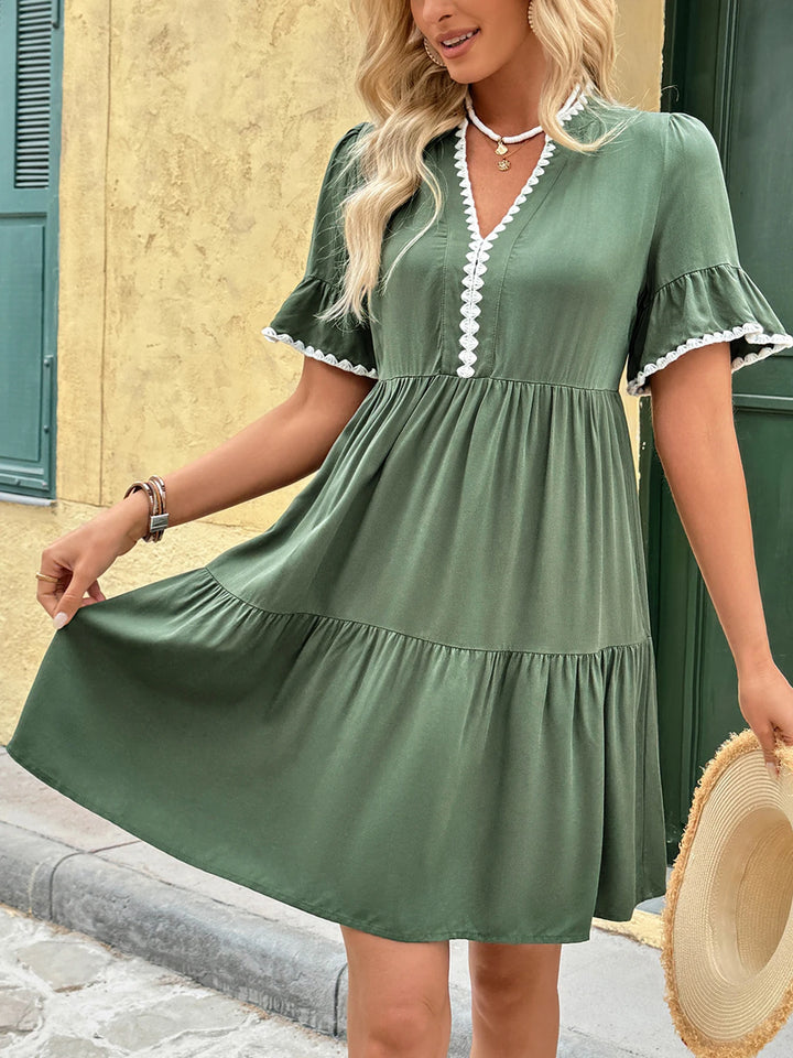 Violetta Lace Trim Dress
