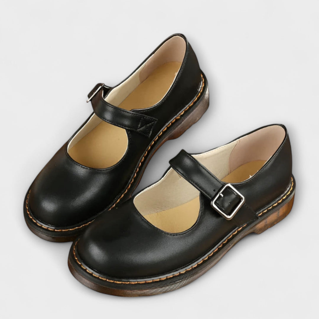 Nellie Orthopedic Leather Flat