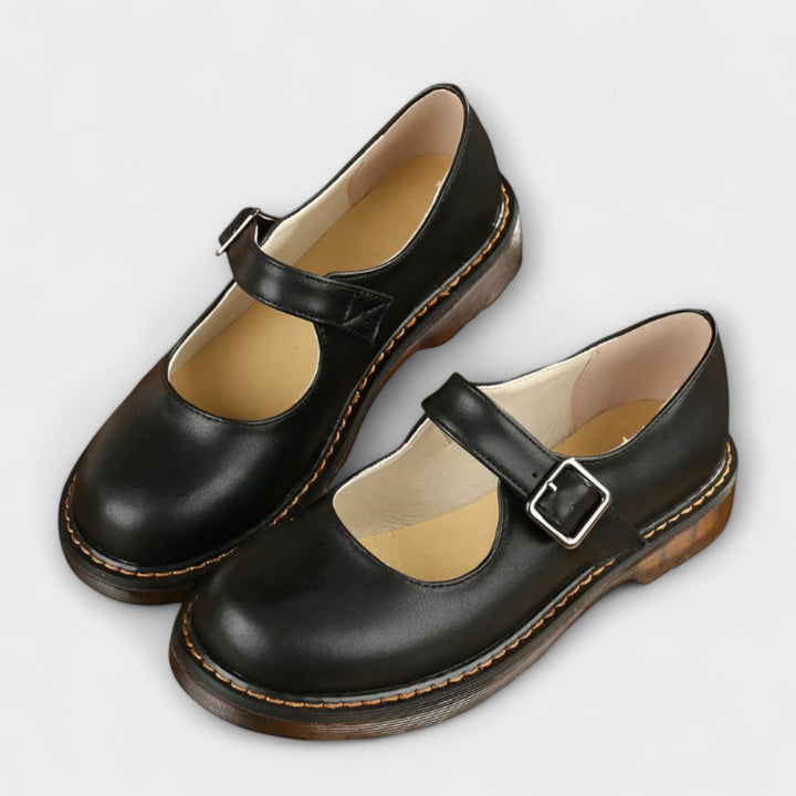 Nellie Orthopedic Leather Flat
