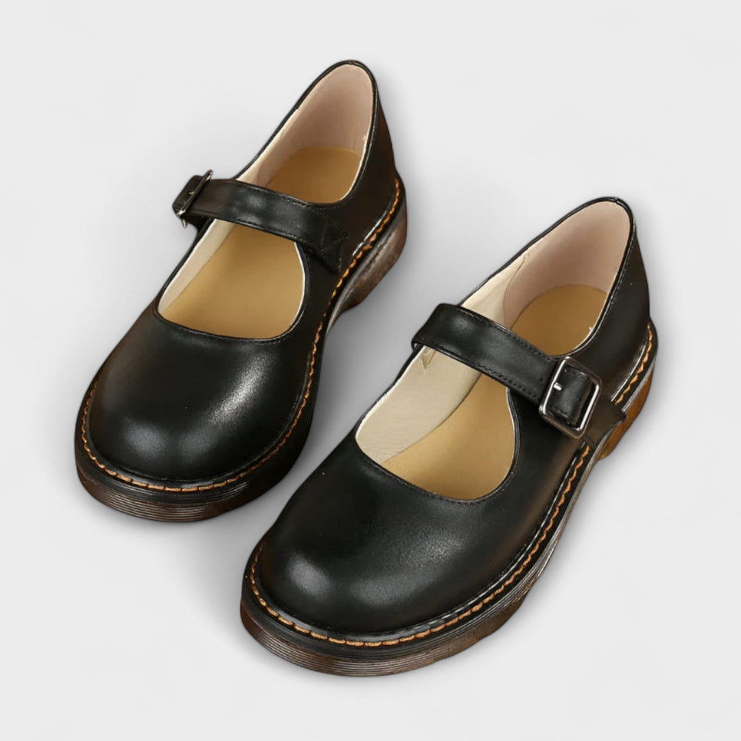 Nellie Orthopedic Leather Flat