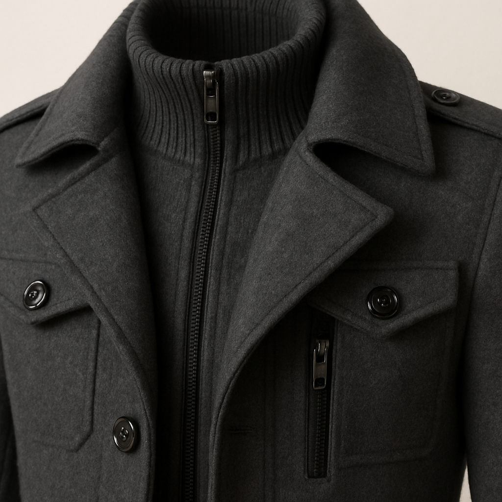 Sebastian Double-Breasted Wool Coat