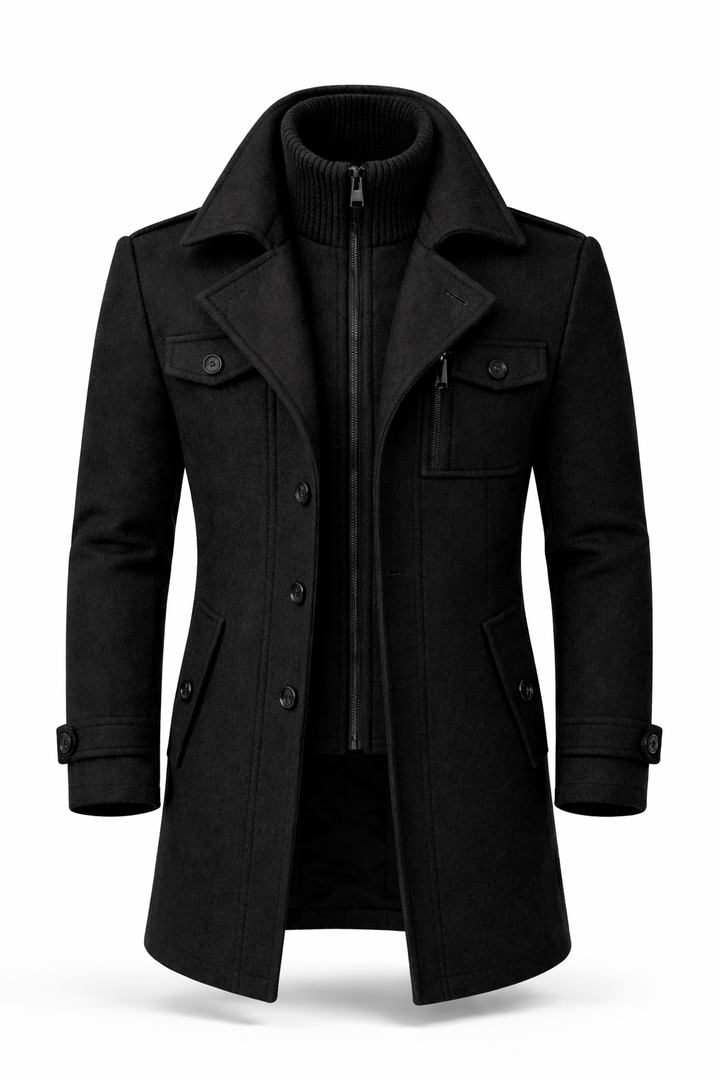 Sebastian Double-Breasted Wool Coat
