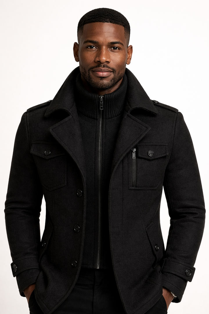 Sebastian Double-Breasted Wool Coat