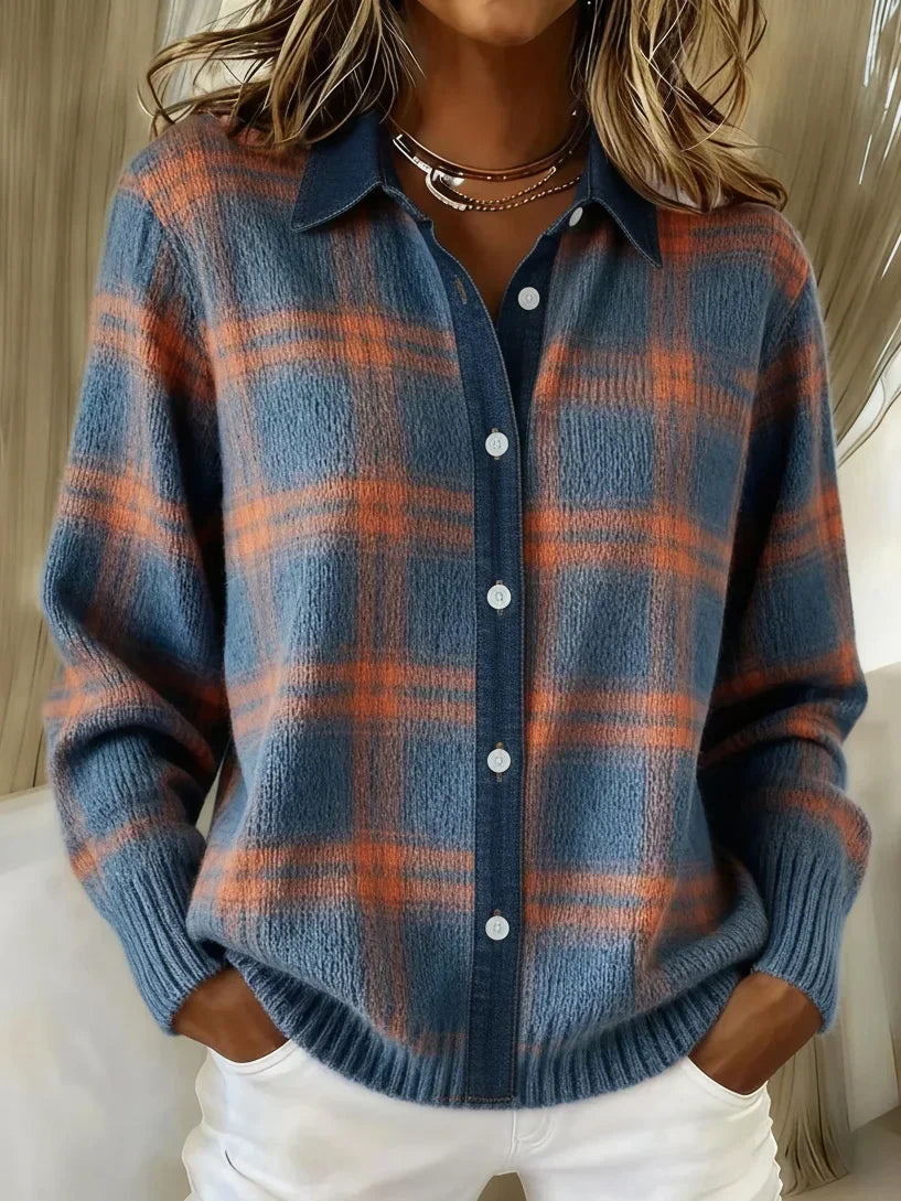 Leyla Plaid Sweater